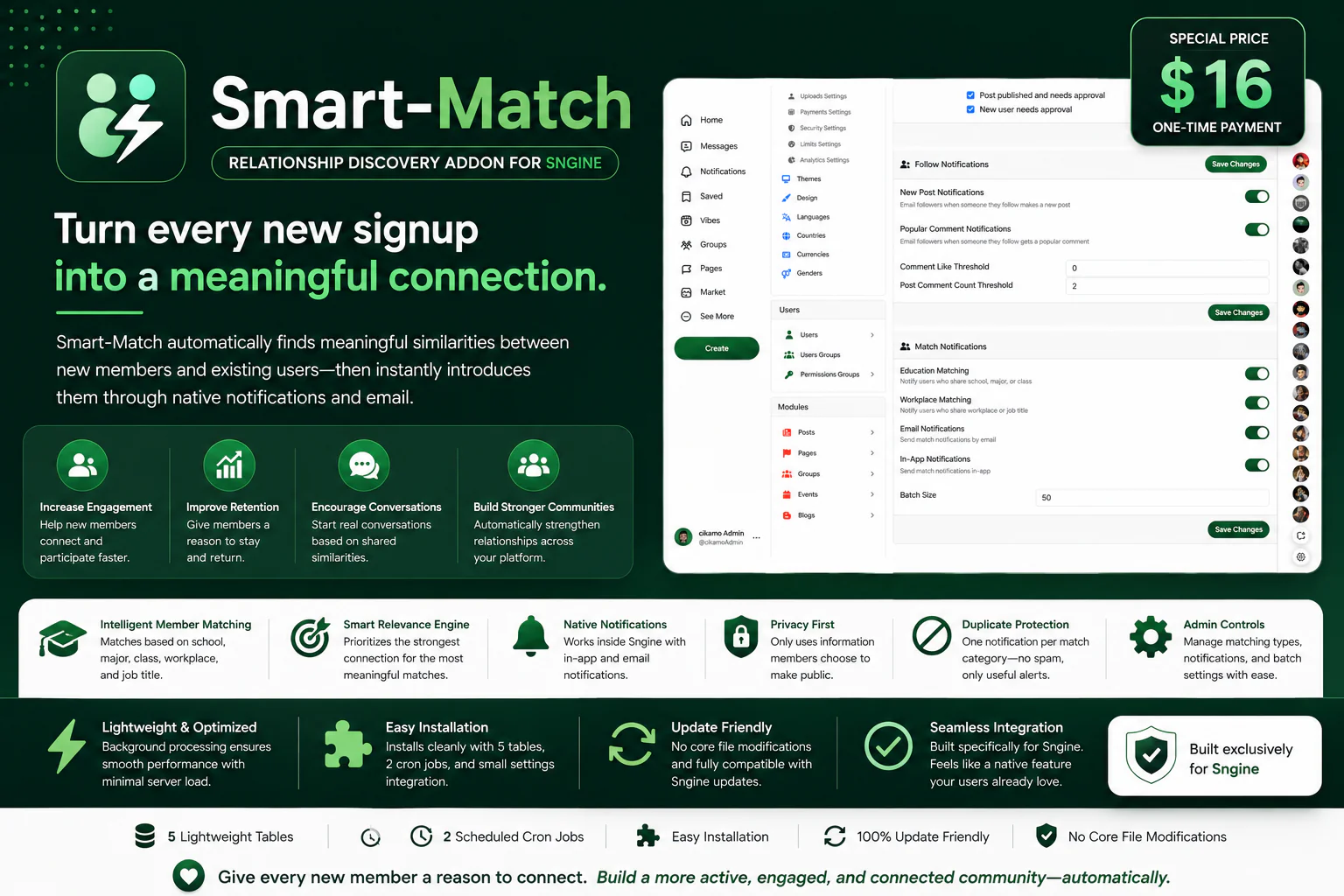 Smart-Match Sngine Addon