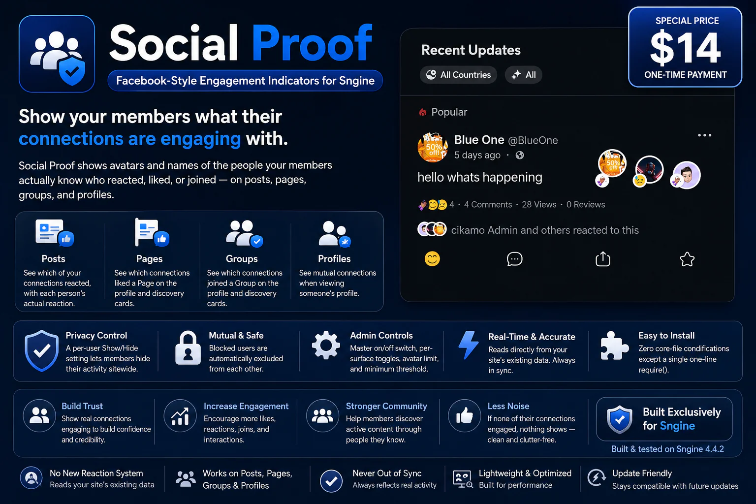 Social-Proof Sngine Addon